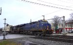 NS 8103 in transit in a spring snow-storm